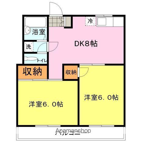 アーバン27(2DK/1階)の間取り写真