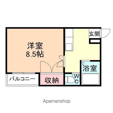 トレイン(1DK/1階)の間取り写真