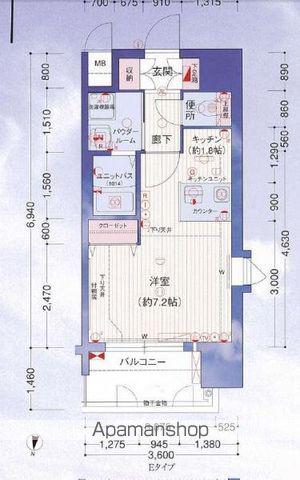プレサンス名古屋駅前(ワンルーム/11階)の間取り写真