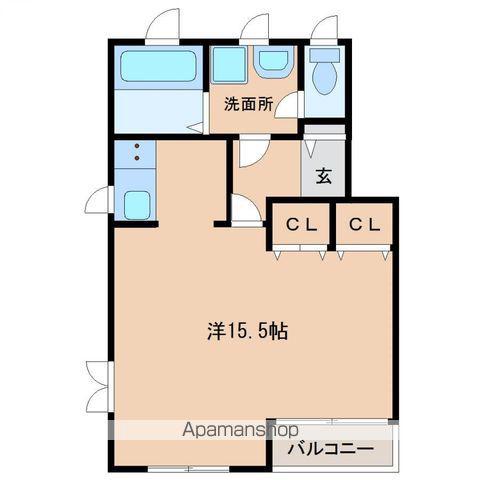 GRACE EAR エル・シーズ6(ワンルーム/2階)の間取り写真