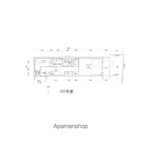 FLAT御器所(1SLDK/1階)の間取り写真