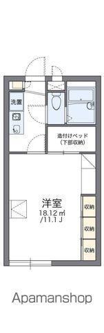 レオパレス飛馬(1K/1階)の間取り写真