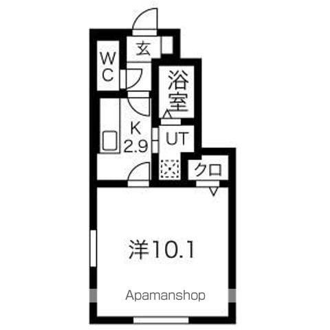 FILOA(1K/1階)の間取り写真