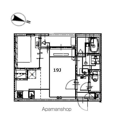 メイクス R 守山(1LDK/1階)の間取り写真
