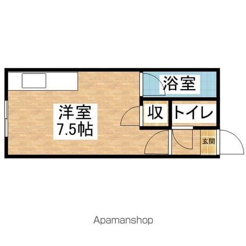 ハイツ大正庵Ⅱ(ワンルーム/4階)の間取り写真