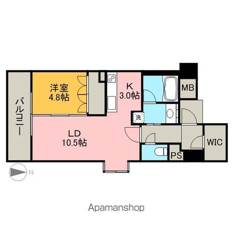 プライムメゾン東桜(1LDK/14階)の間取り写真