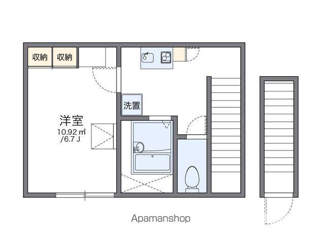 レオパレスEAGLE(1K/2階)の間取り写真