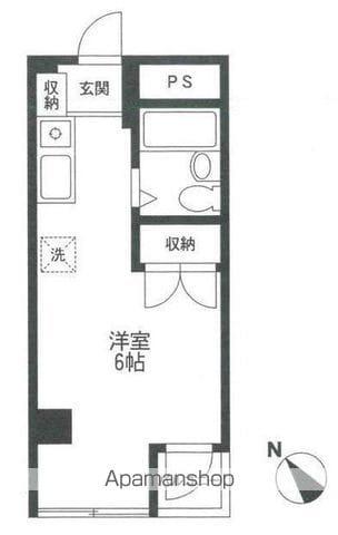 プラーズ長崎(ワンルーム/3階)の間取り写真