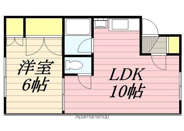 サニーハイツ(1LDK/1階)の間取り写真