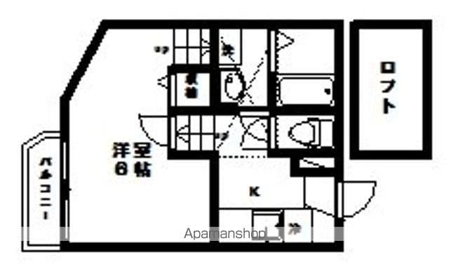 GROOM-1ST(1K/1階)の間取り写真