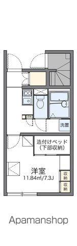 レオパレス郡山並木2(1K/1階)の間取り写真