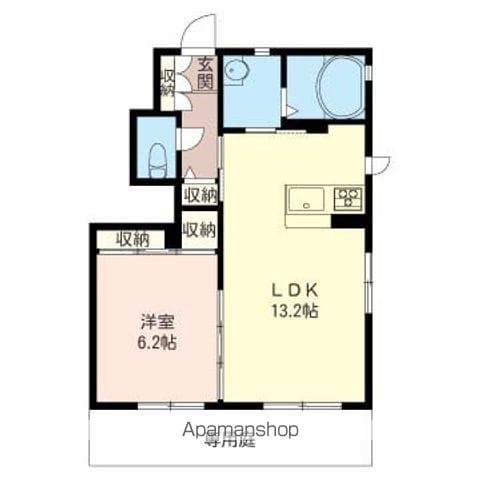 サンエイト今成(1LDK/1階)の間取り写真
