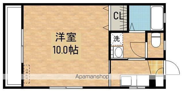 メープル西原(1K/3階)の間取り写真