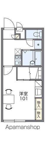 レオパレスブライト(1K/1階)の間取り写真