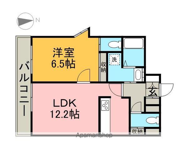 ABC SAKURA GARDEN(1LDK/7階)の間取り写真