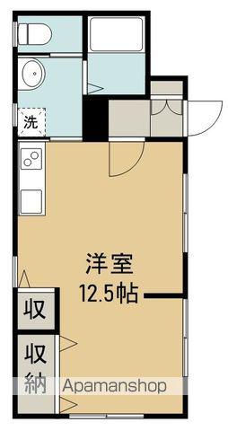 フォワード連坊2(ワンルーム/1階)の間取り写真