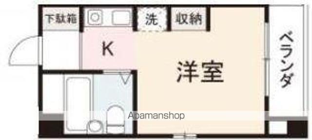 アパルトマン成合(1K/3階)の間取り写真