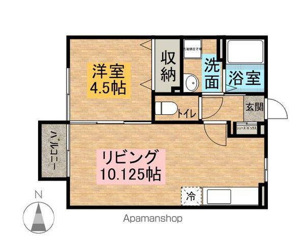 ボナール メゾン(1LDK/2階)の間取り写真