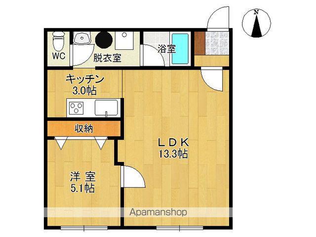 アルムレジェンドⅢ(1LDK/2階)の間取り写真