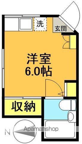 ハイツ寿(ワンルーム/1階)の間取り写真