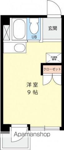 KS COURT水道代込(ワンルーム/3階)の間取り写真