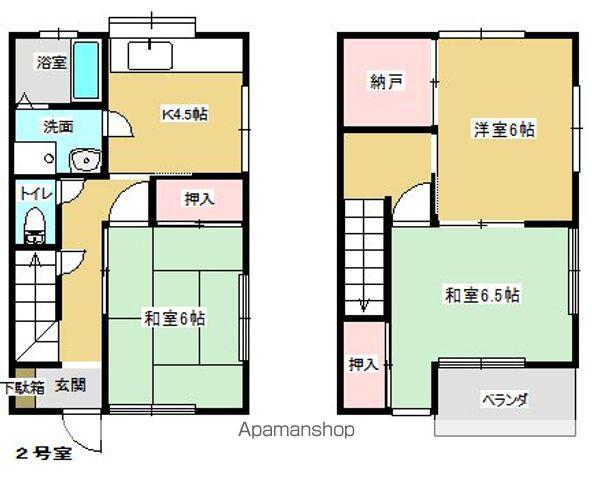 向原コーポ(3K/1階)の間取り写真