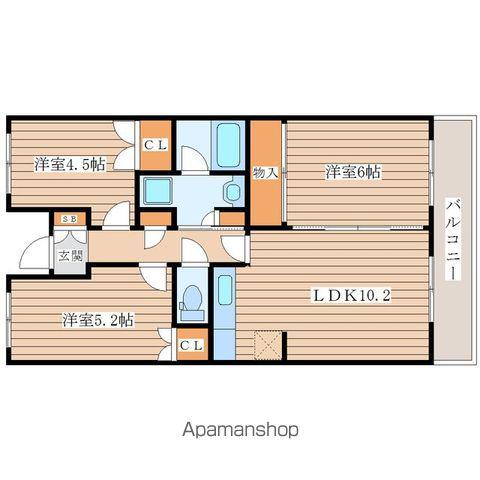 グランドール泉中央Ⅱ(3LDK/1階)の間取り写真
