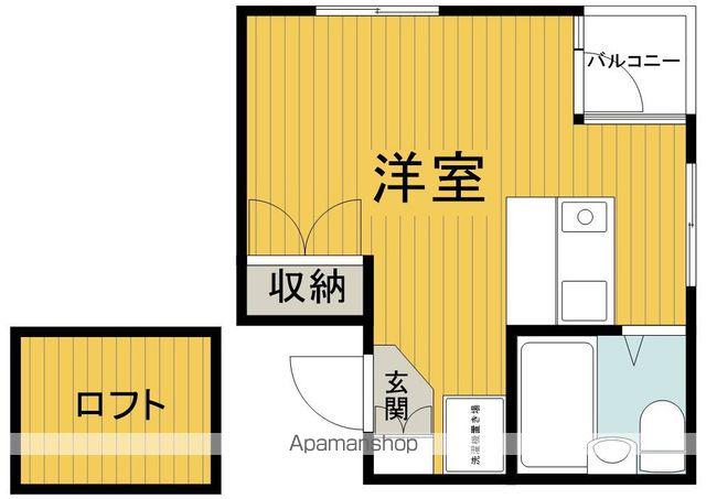 メゾンクイックⅡ(ワンルーム/3階)の間取り写真