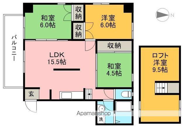 カサグレイズ(3LDK/3階)の間取り写真