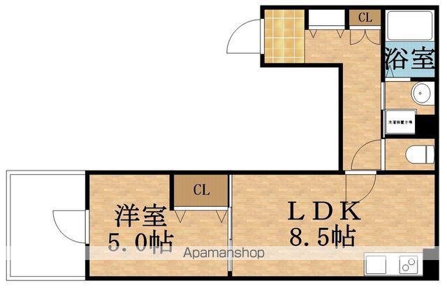 IRISCOURTIMAFUKUMINAMI(1LDK/3階)の間取り写真