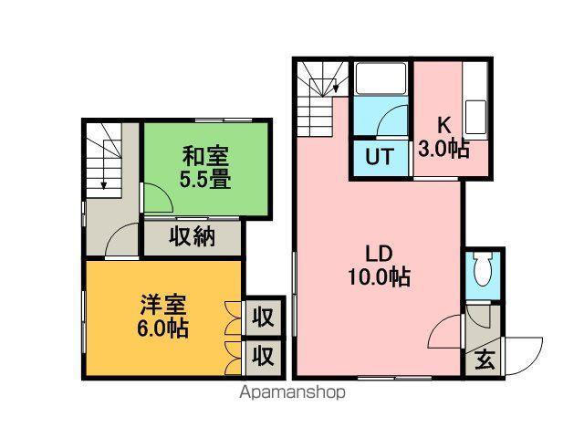 コンフォートT13(2LDK/1階)の間取り写真