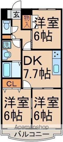 シャルム(3DK/2階)の間取り写真