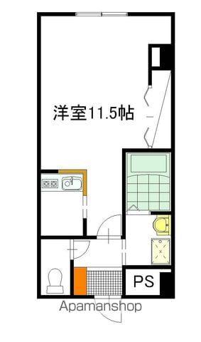 グランラヴィーヌ(ワンルーム/3階)の間取り写真