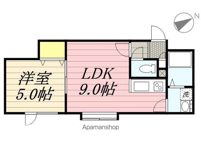 ウィステリア菊水元町(1LDK/2階)の間取り写真