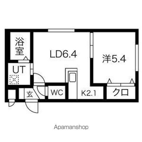 LOUIS Ⅰ(1LDK/4階)の間取り写真