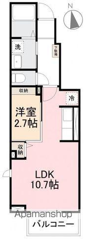 グランデ-メゾンⅡ(1LDK/1階)の間取り写真