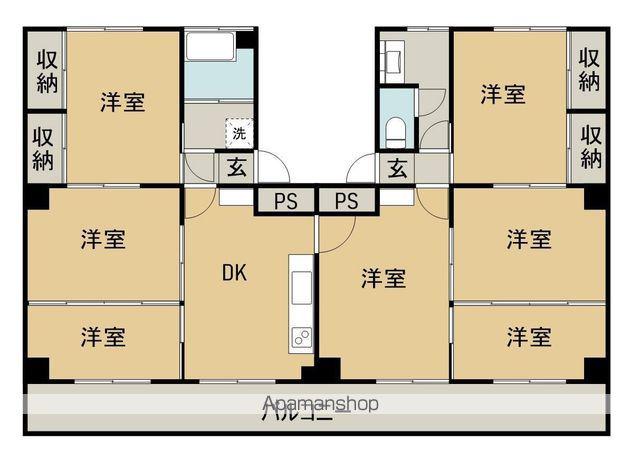 坂出プリンスマンション南棟(7DK/1階)の間取り写真