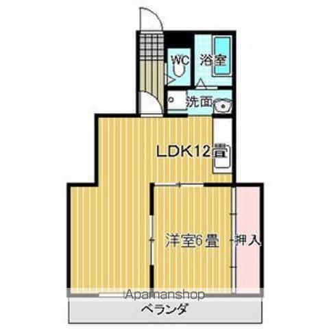 エクセル東丘(1LDK/2階)の間取り写真