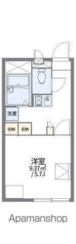レオパレストリニ(1K/1階)の間取り写真