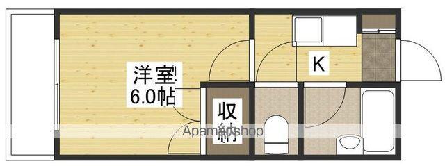 アルヴェール庚午(1K/3階)の間取り写真
