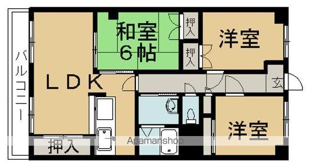 グリーンハウス20(3LDK/5階)の間取り写真