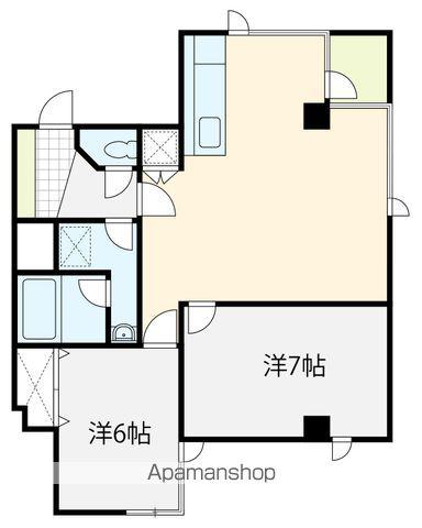里見町タウンハイツ 406号(2LDK/4階)の間取り写真