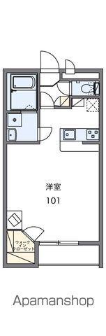 レオパレス蒼Ⅰ(1K/1階)の間取り写真