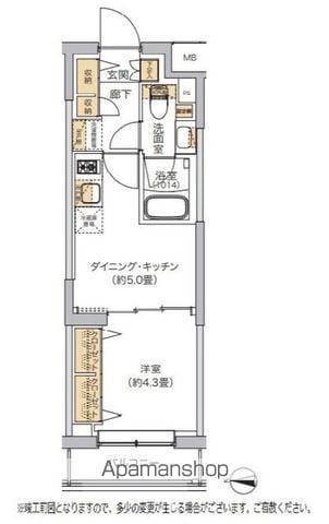 リビオメゾン湯島(1DK/1階)の間取り写真