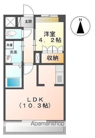 フェリーチェ(1LDK/1階)の間取り写真
