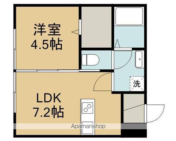 アリエッタK(1LDK/2階)の間取り写真