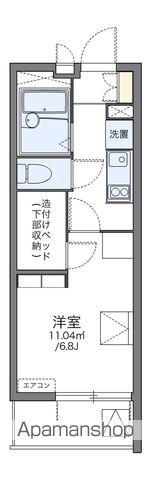レオパレスフェリーチェ(1K/4階)の間取り写真