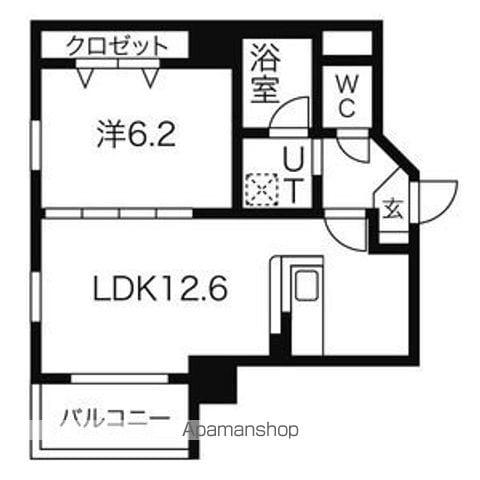 ペルテ金山(1LDK/3階)の間取り写真