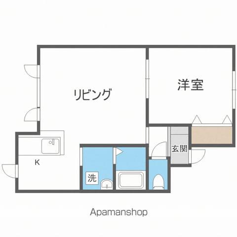 カーサトリーム(1LDK/2階)の間取り写真