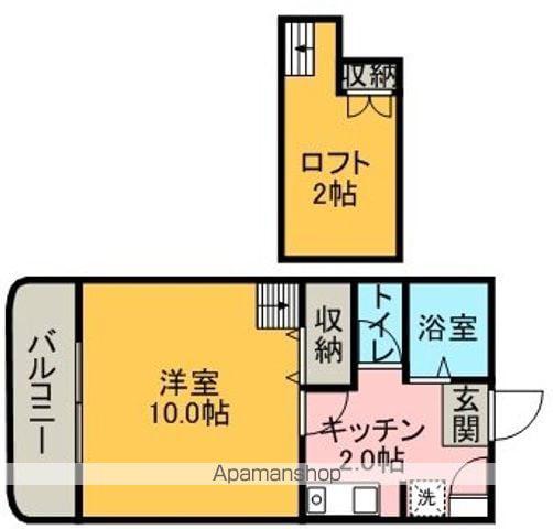 フェアリー桜ヶ丘(1K/1階)の間取り写真